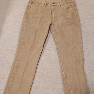 Levi's Tan Corduroy Straight Leg Pants